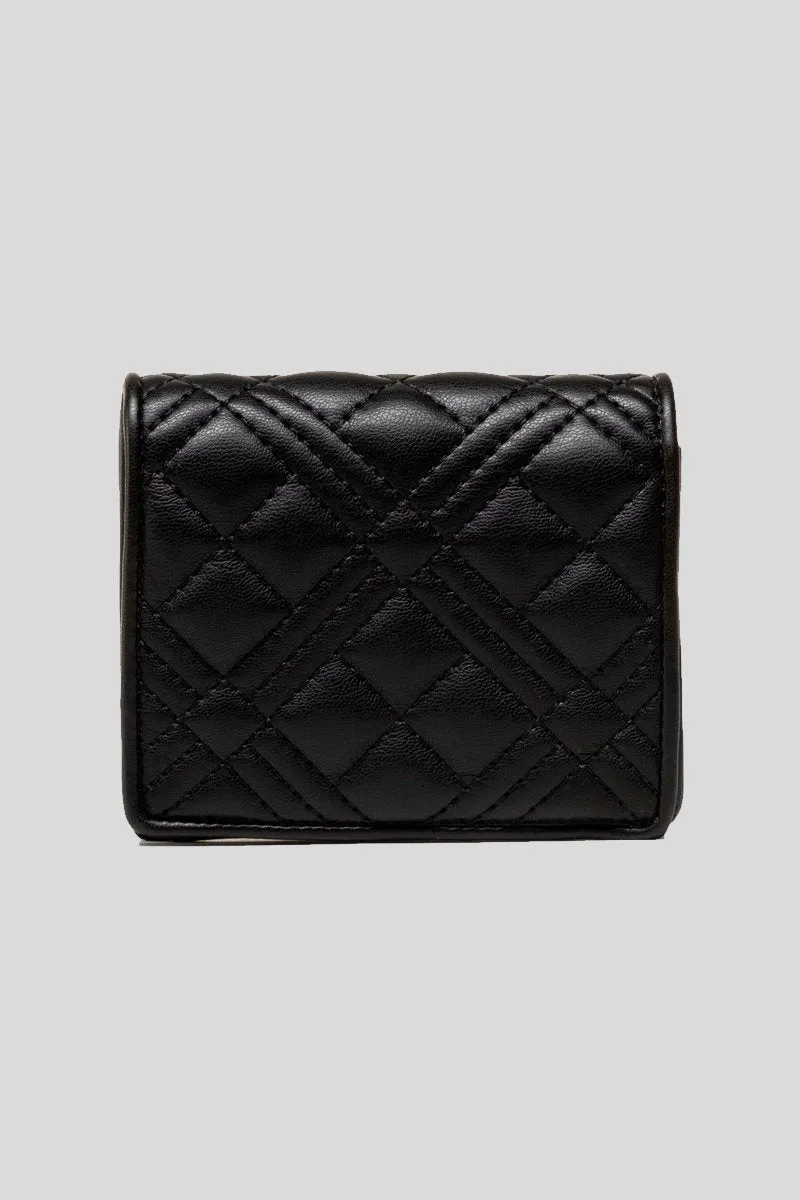 Portafogli Quilted Nappa Pu - Nero