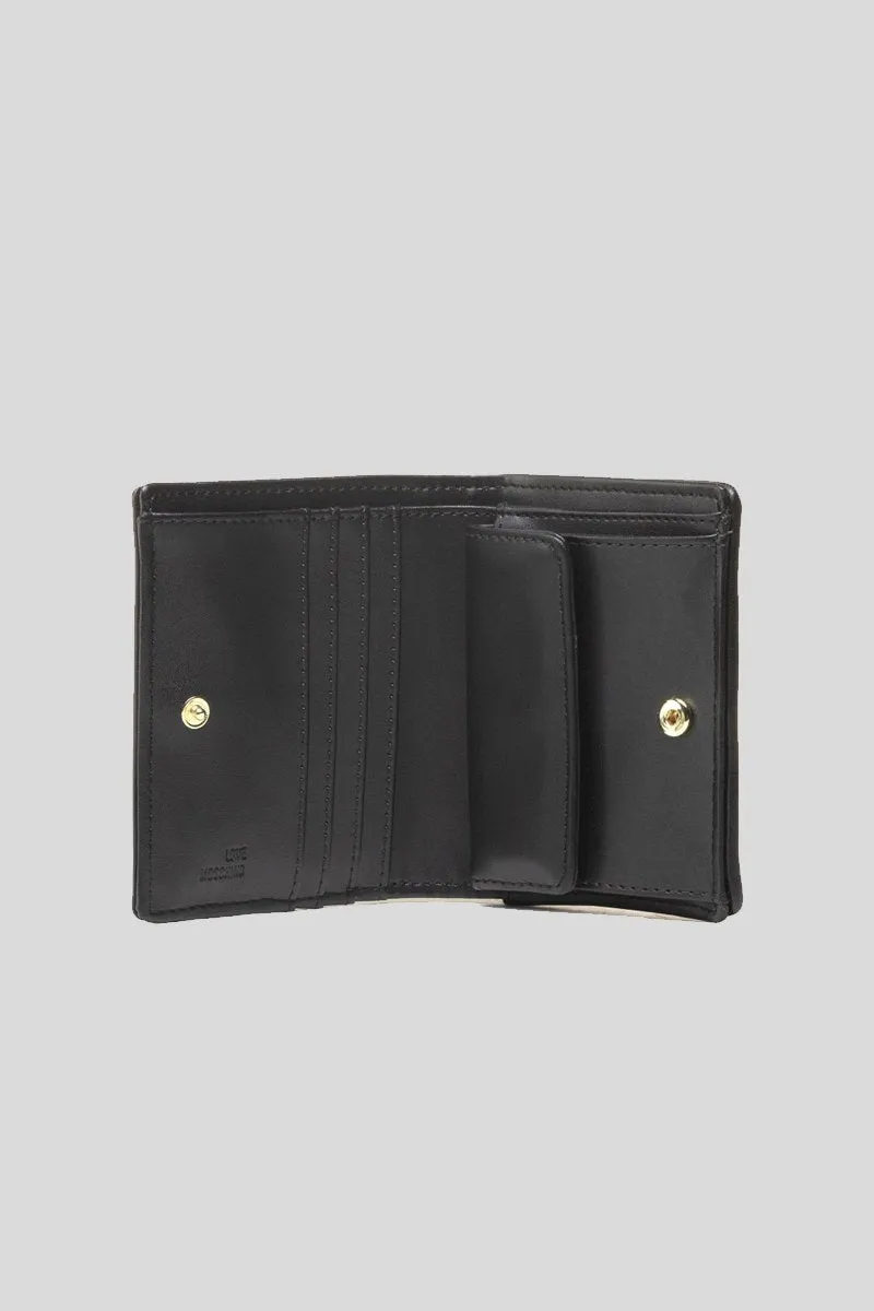 Portafogli Quilted Nappa Pu - Nero