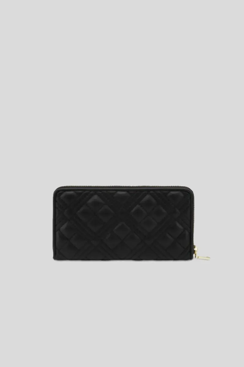 Portafoglio Quilted Nappa Pu - Nero