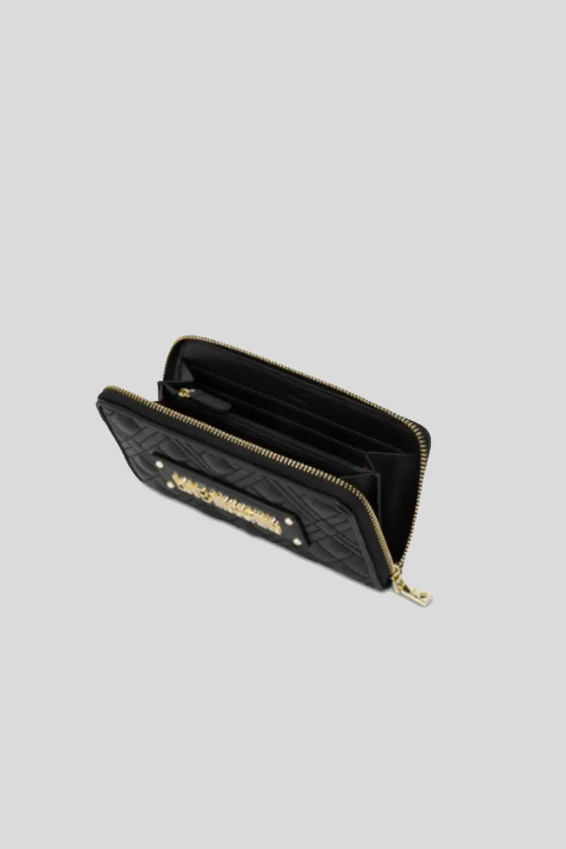 Portafoglio Quilted Nappa Pu - Nero