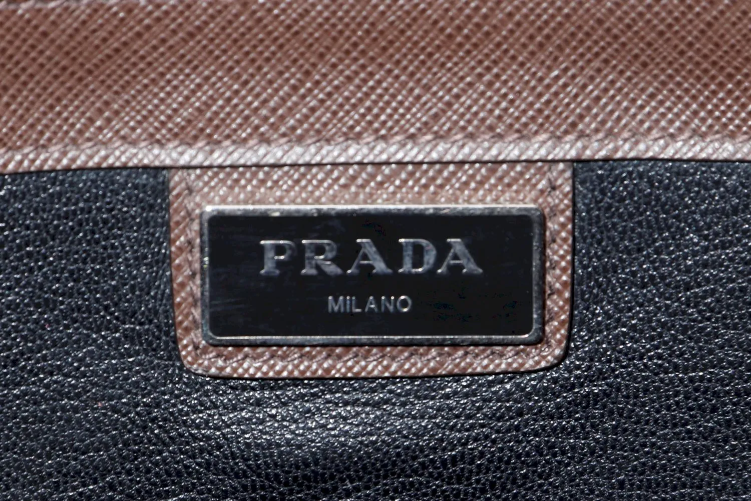 Prada Saffiano Travel Caffe Briefcase (VR0023), with Card, no Dust Cover