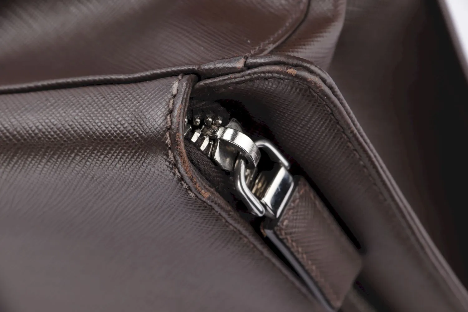 Prada Saffiano Travel Caffe Briefcase (VR0023), with Card, no Dust Cover