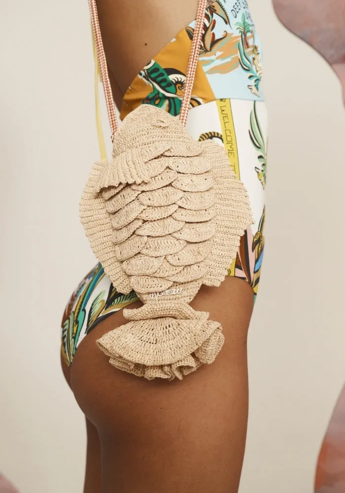 PRESALE Horizon Raffia Fish Cross Body