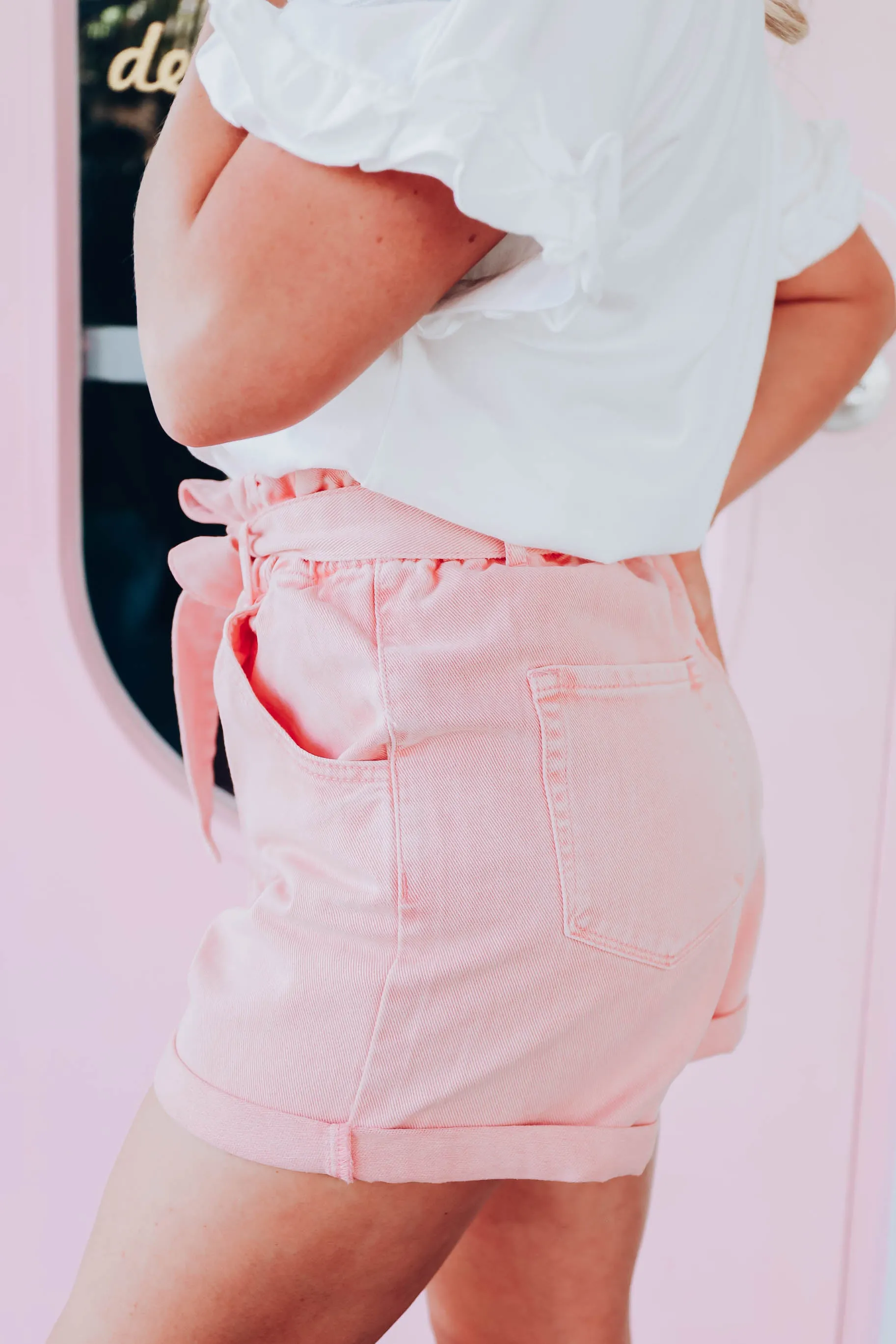 Princess Pink Paper Bag Shorts