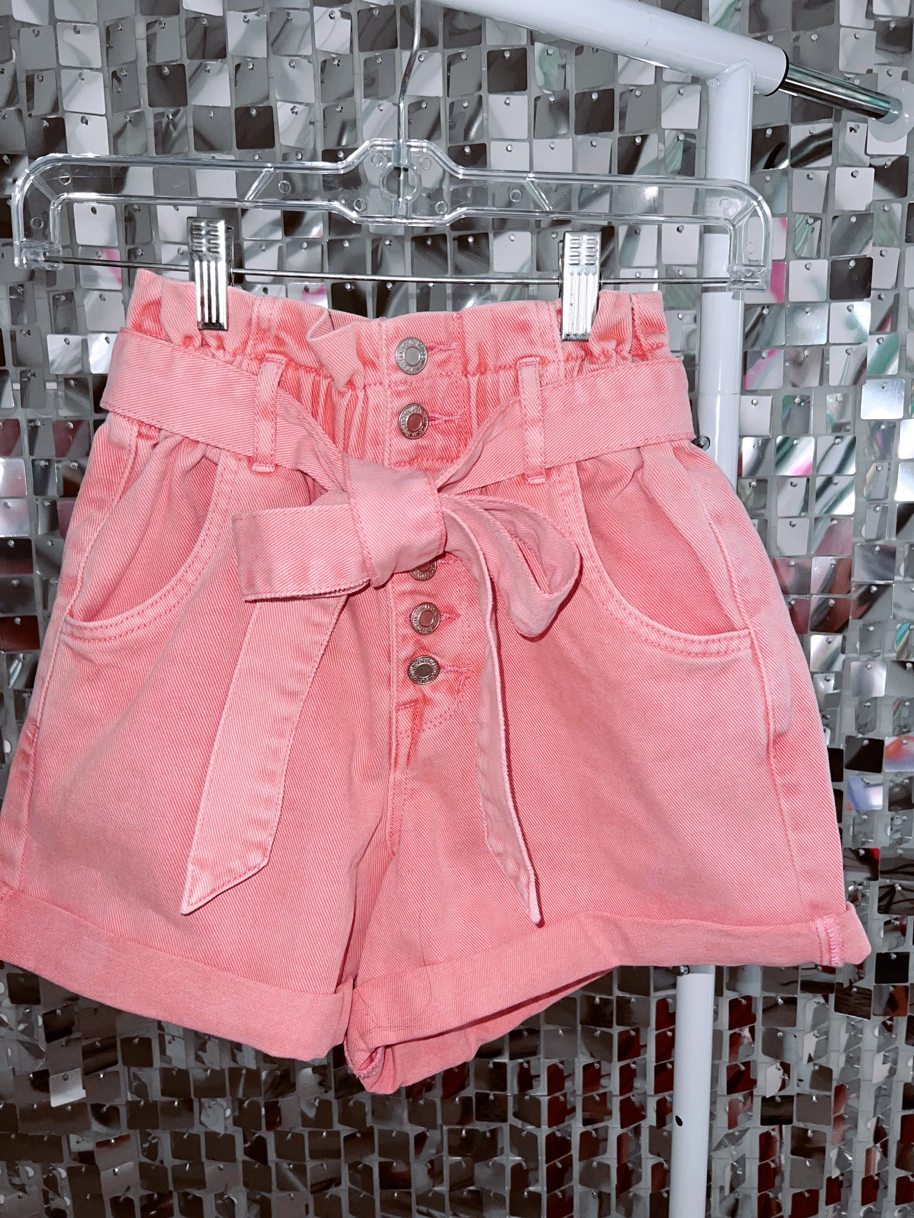 Princess Pink Paper Bag Shorts