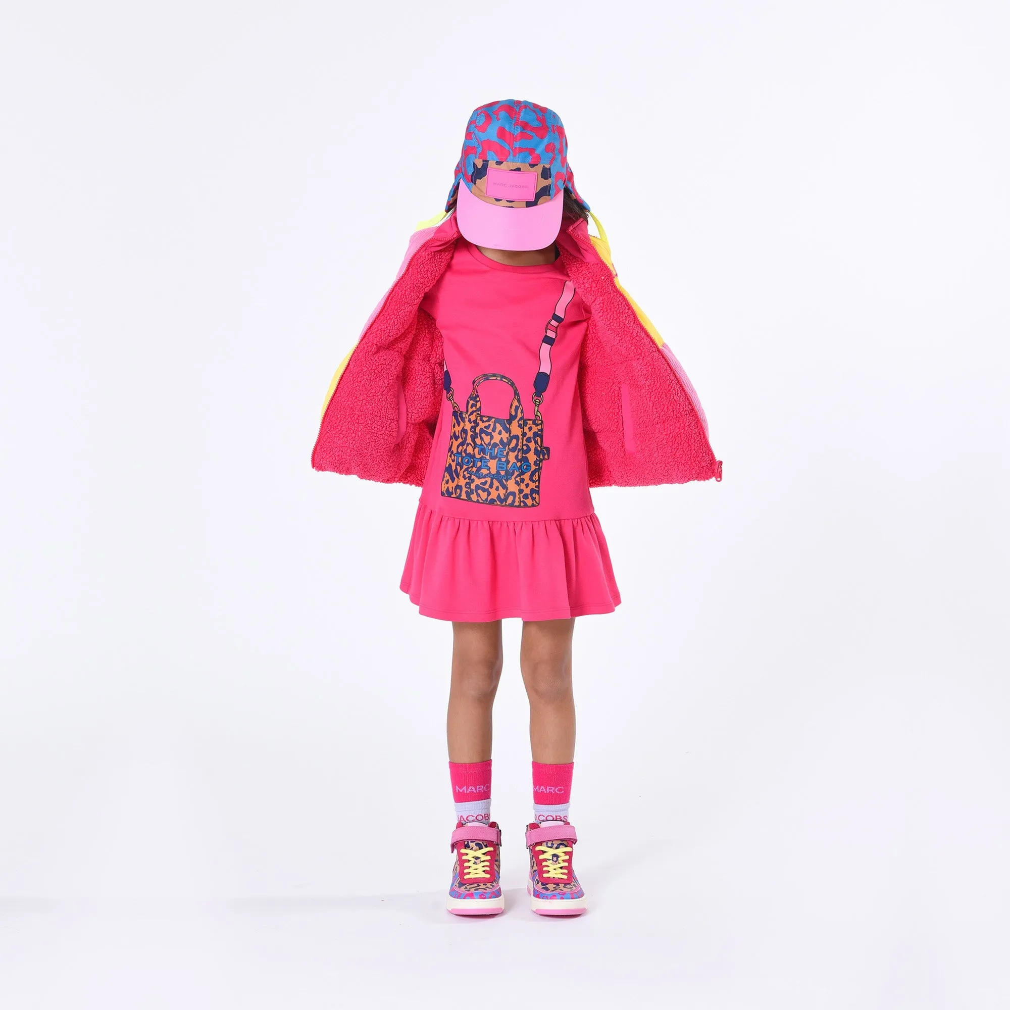Printed Dress - Fuschia