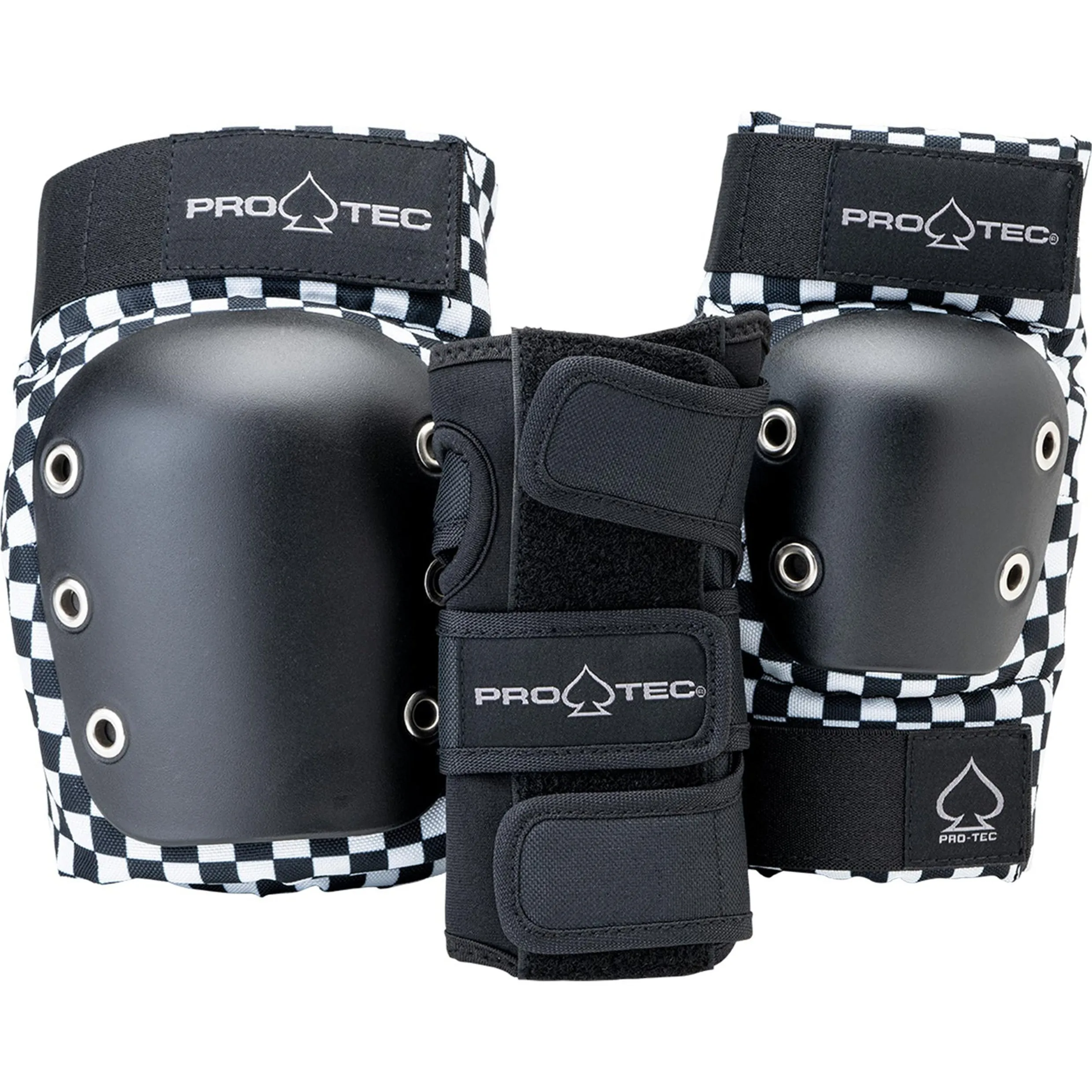 PRO-TEC ADULT STREET PROTECTION SET WRIST/ELBOW/KNEE CHECKER