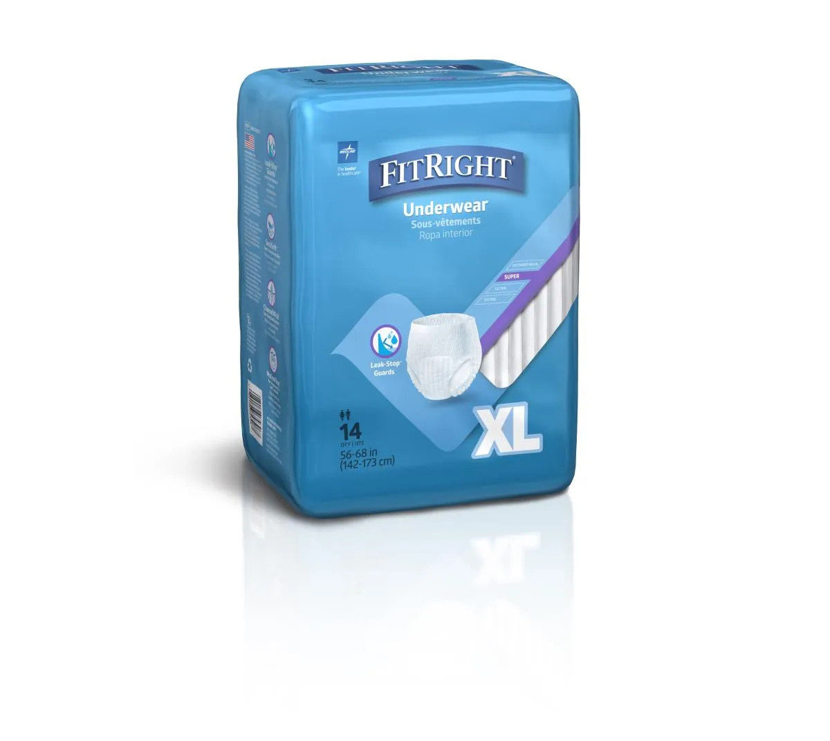 Protection Plus Super Protective Adult Underwear, X-Large (bag of 14)