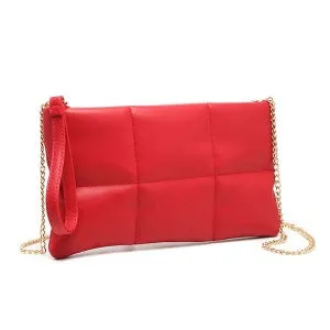Puffy Quilted Clutch Bag