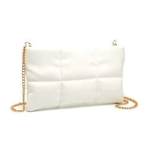 Puffy Quilted Clutch Bag