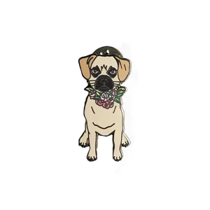 Puggle Enamel Pin
