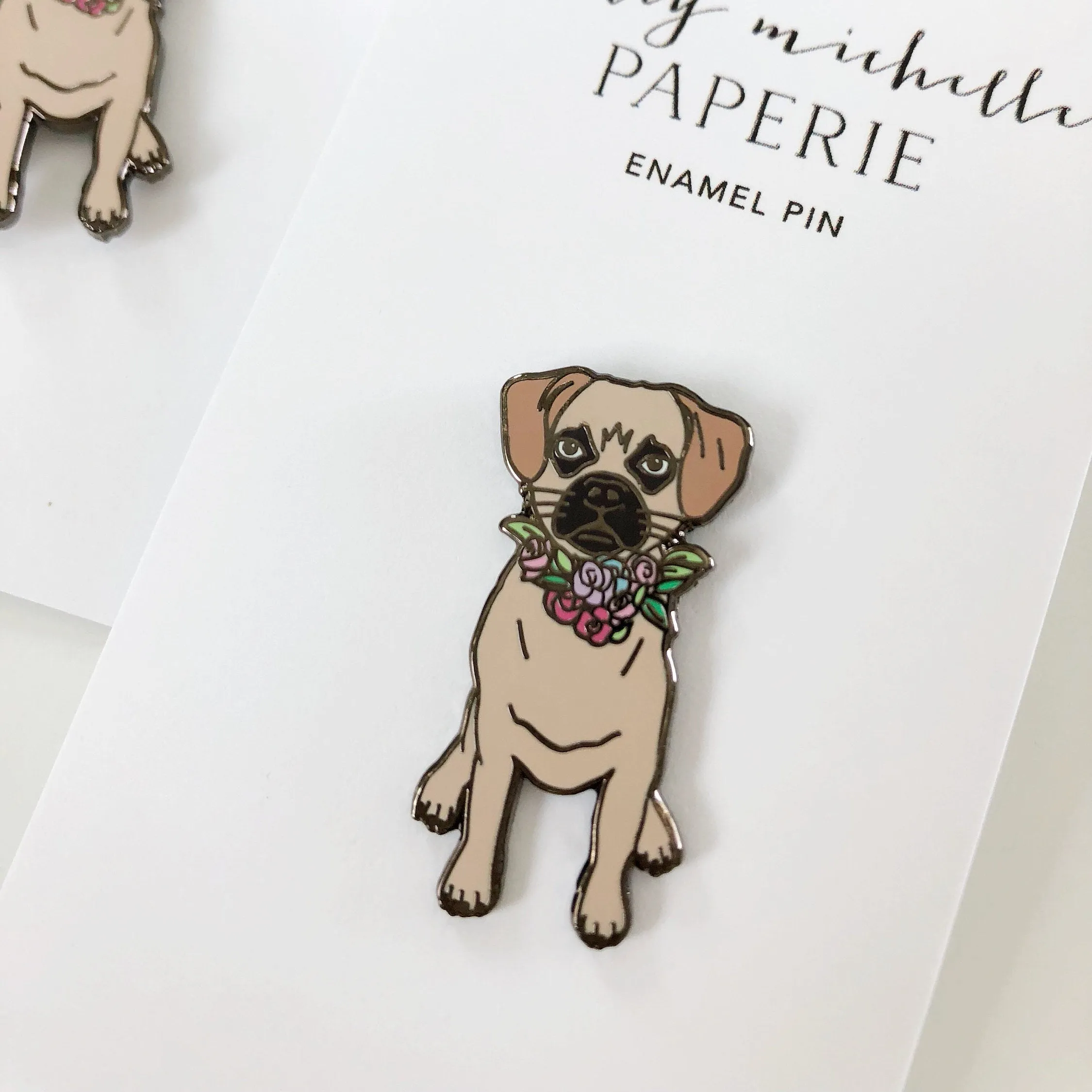 Puggle Enamel Pin