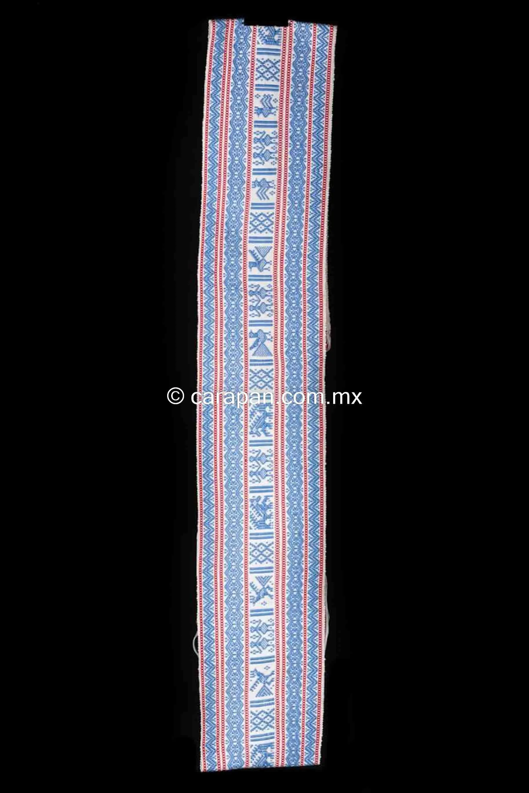 Purepecha Indigenous Belt Award Winning Textile Art Back Strap Loomed