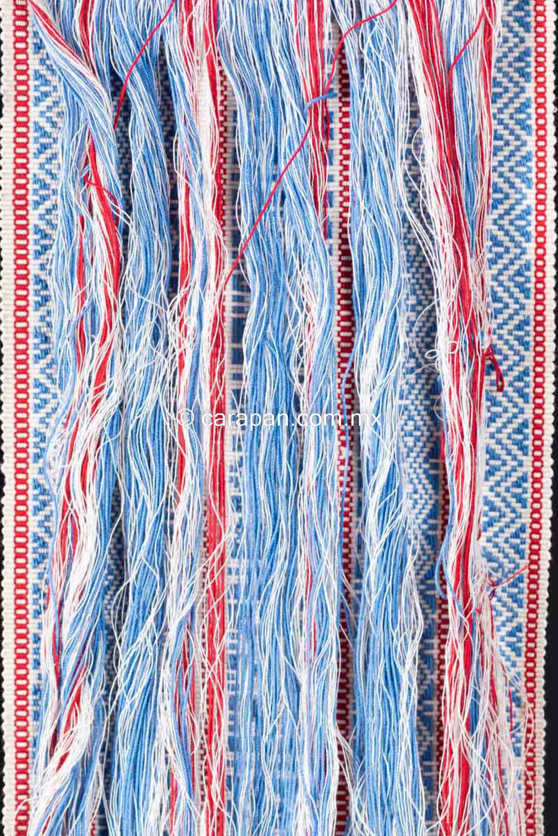 Purepecha Indigenous Belt Award Winning Textile Art Back Strap Loomed