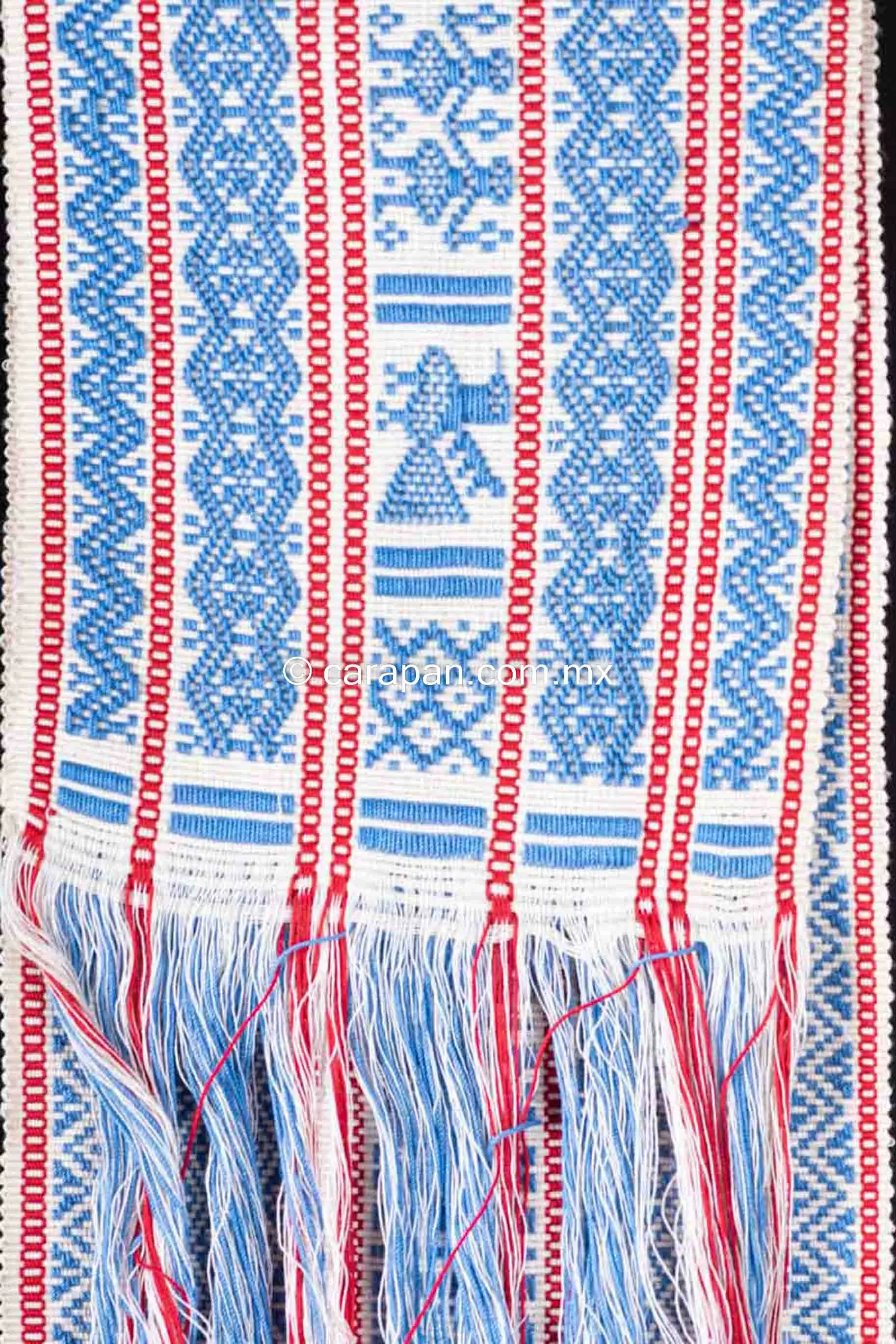 Purepecha Indigenous Belt Award Winning Textile Art Back Strap Loomed