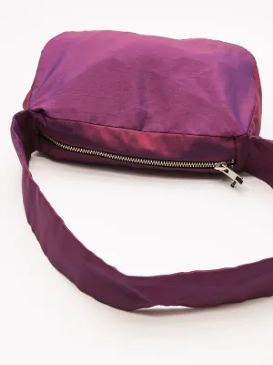 Purple Shine Baguette Bag