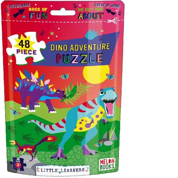Puzzle Pouch | 48 Pieces | Dino Adventure