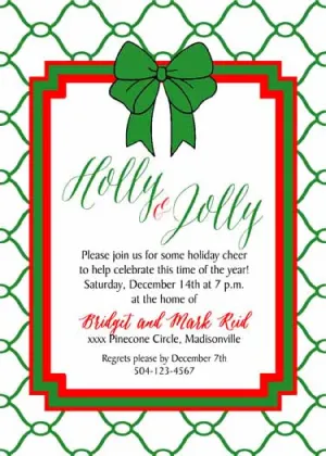 QUAD AND MOD CHRISTMAS CUSTOM INVITATION