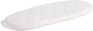 Quilted Anti-Allergy Moses Basket Mattress Protector - White