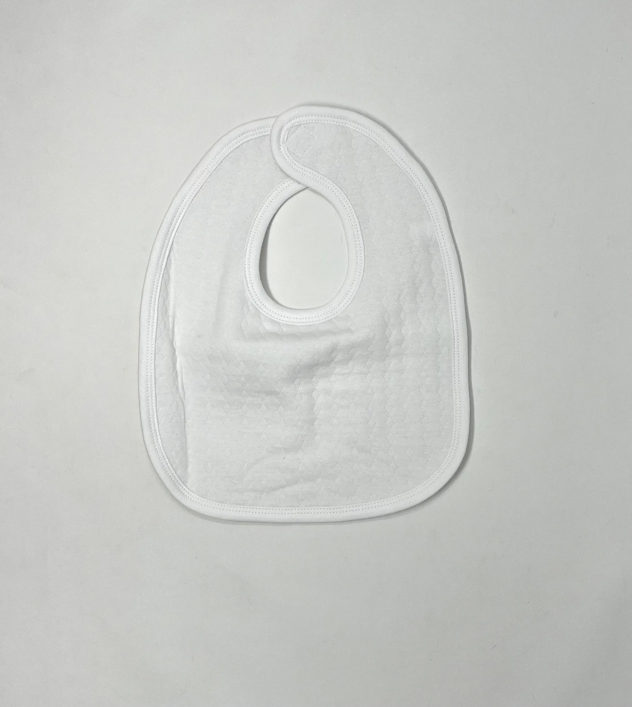 Quilted Bib - White