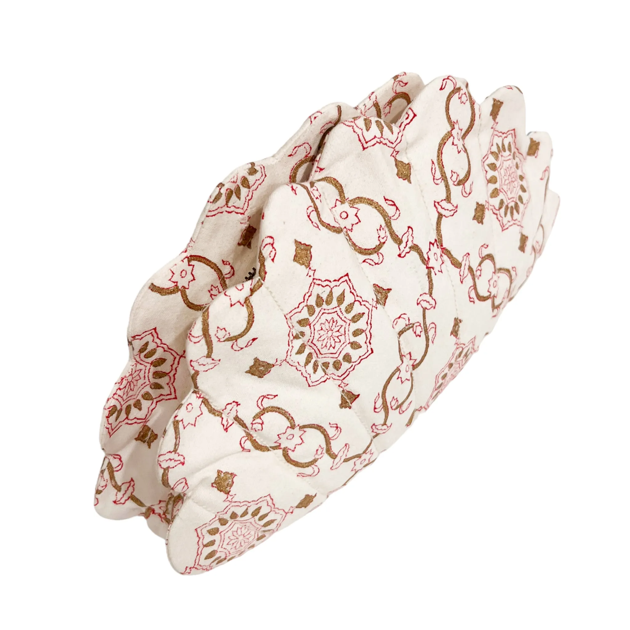 Quilted Clamshell Clutch