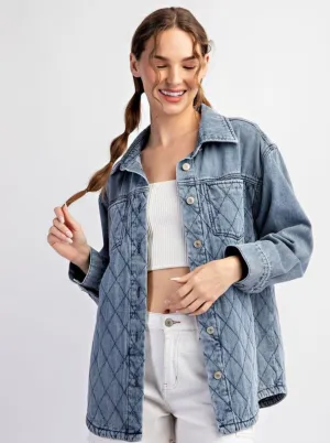 Quilted Denim Jacket