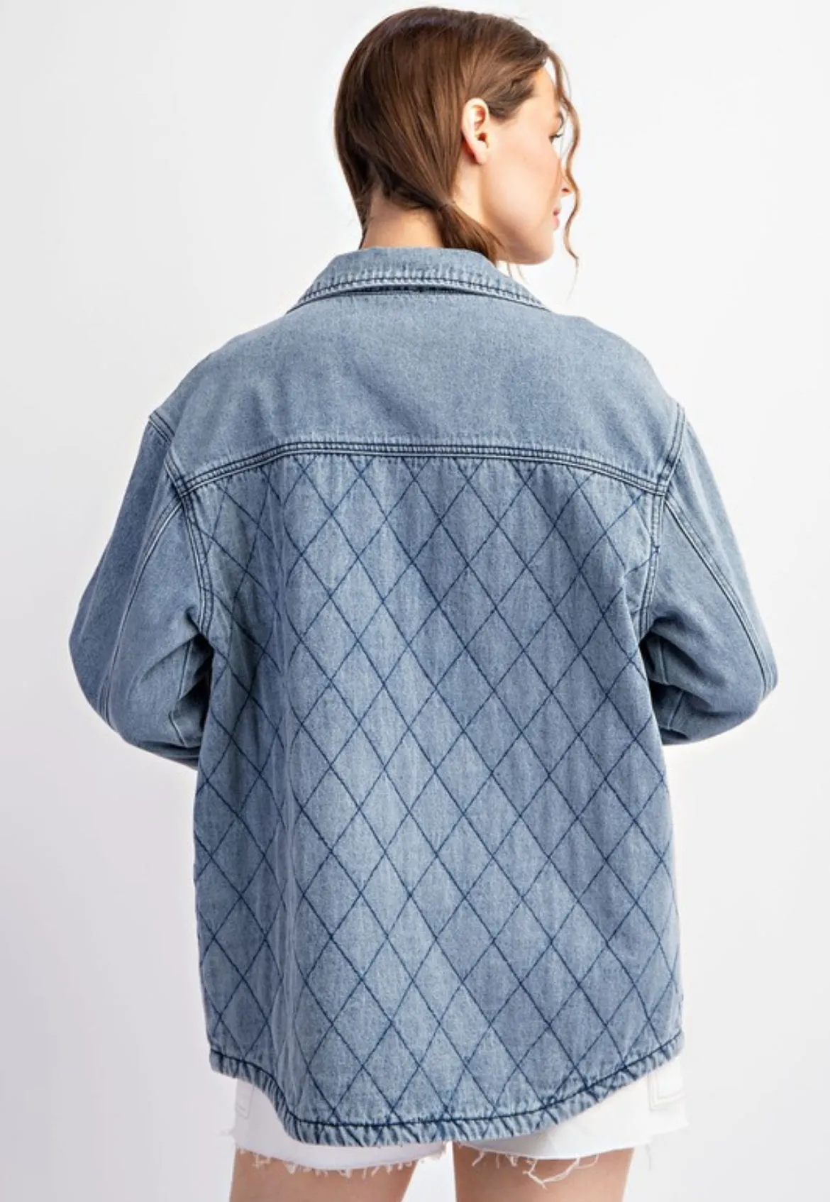 Quilted Denim Jacket