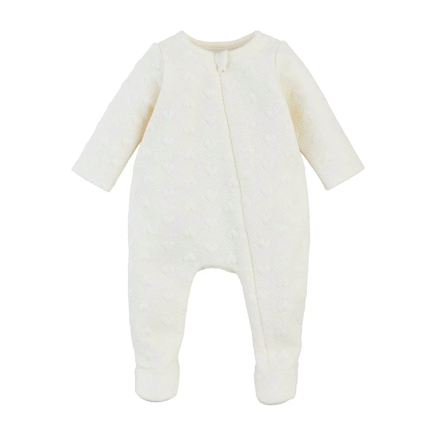 Quilted Heart Sleeper | Ivory