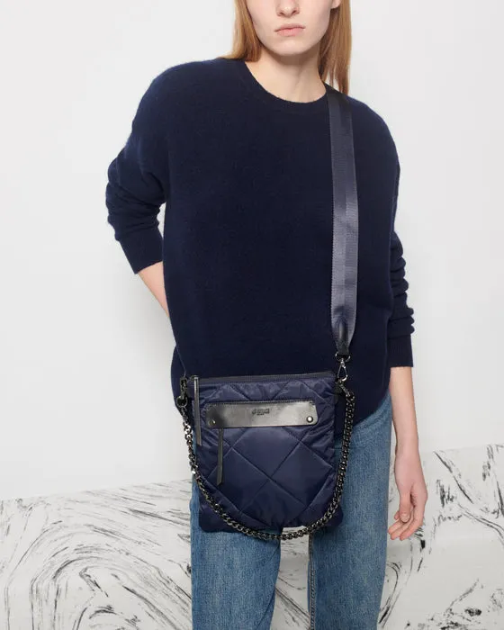 Quilted Madison Flat Crossbody | Dawn