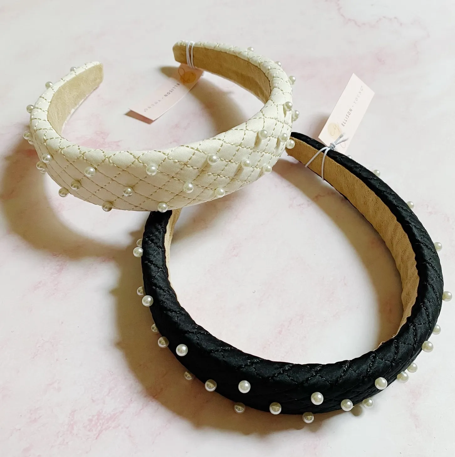 Quilted Pearl Headband