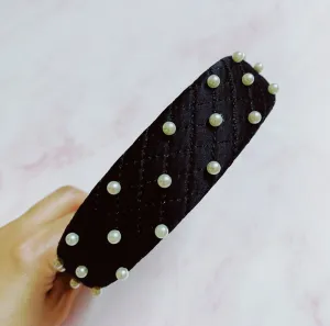 Quilted Pearl Headband