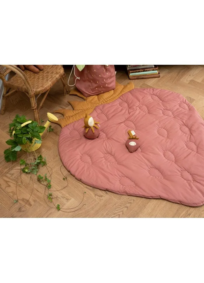 Quilted Strawberry Blanket by Fabelab