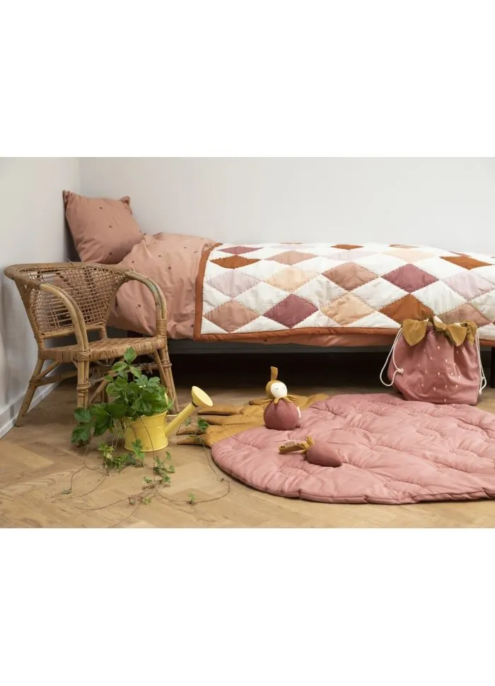 Quilted Strawberry Blanket by Fabelab