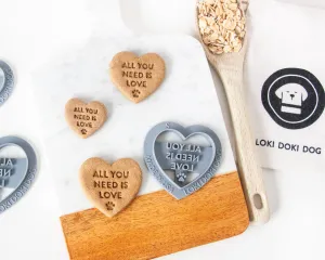"All You Need is Love" Heart Shape Cookie Cutter