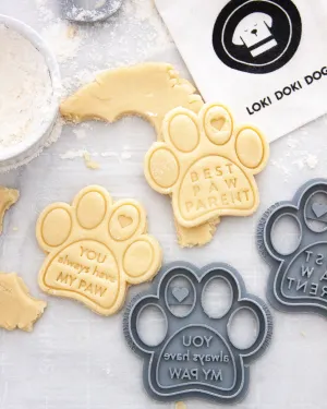 "Best Paw Parent" Paw Shaped Cookie Cutter
