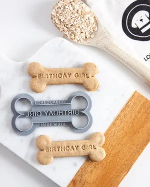 "Birthday Girl" & "Birthday Boy" Bone Shaped Dog Cookie Cutter