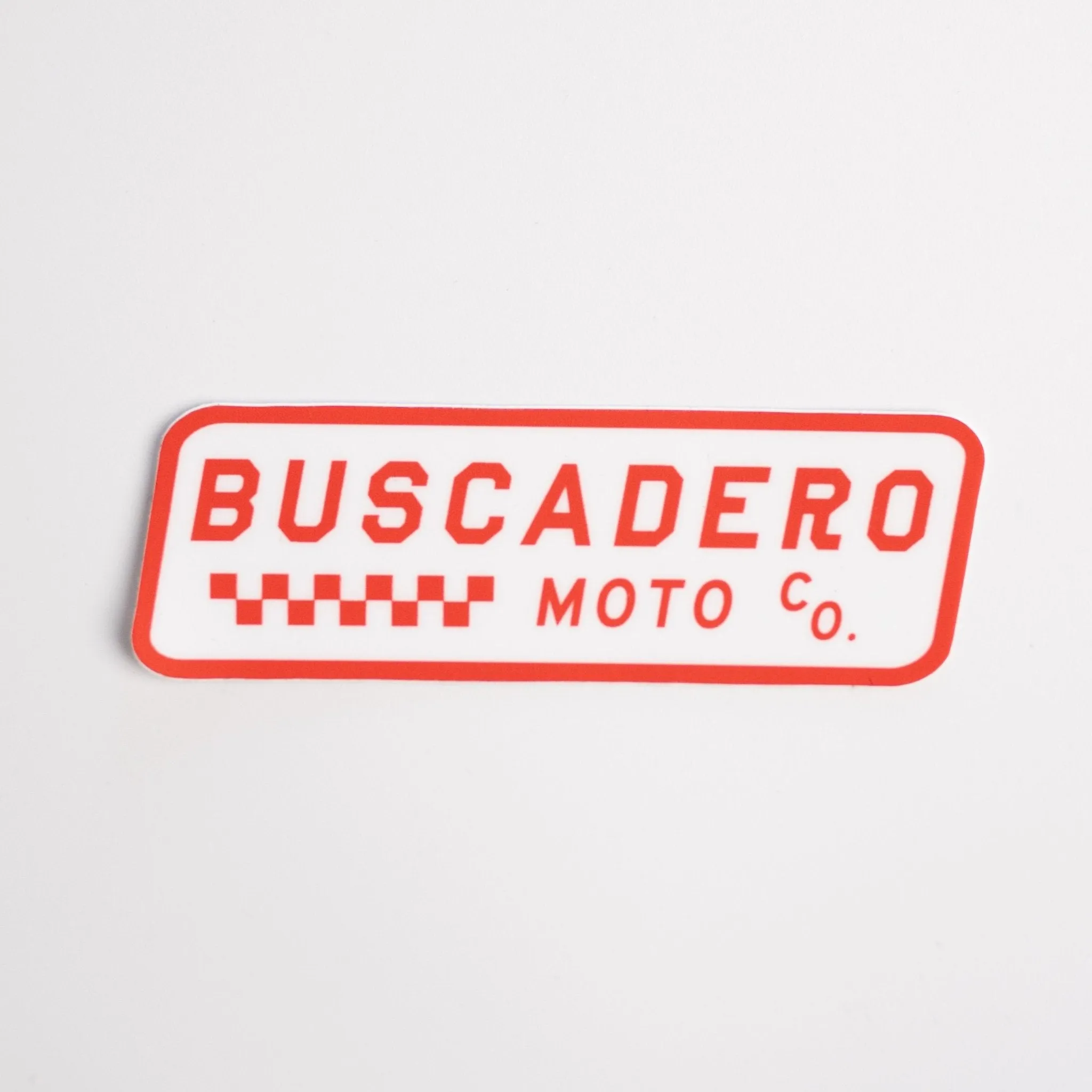 "Checker Moto"  decal