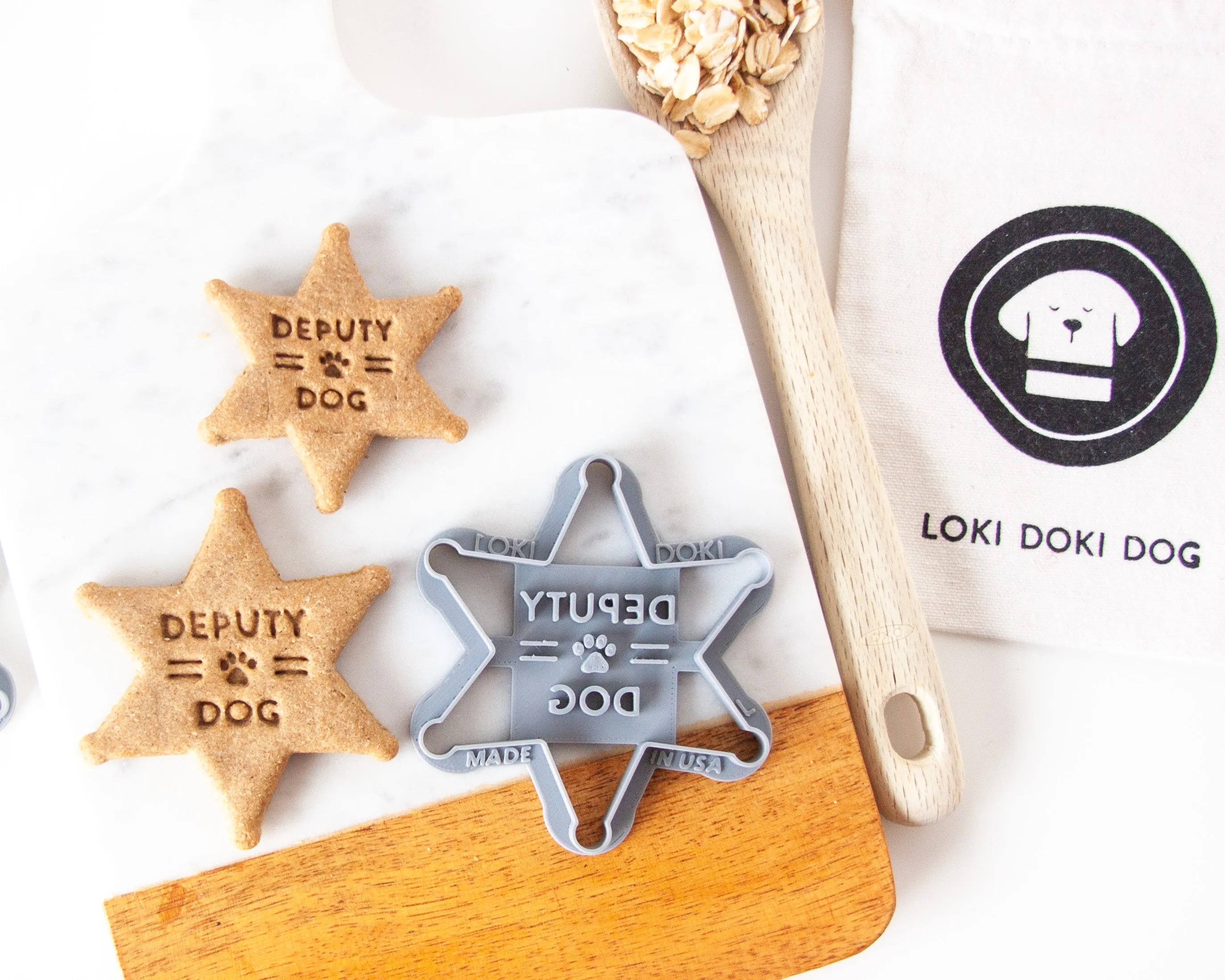 "Deputy Dog" Sheriff Badge Shaped Cookie Cutter