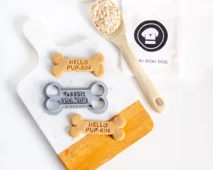 "Hello Pup-kin" Dog Bone Shaped Cookie Cutter