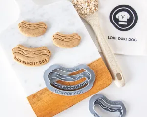 "Hot Diggity Dog", Hot Dog Shaped Cookie Cutter