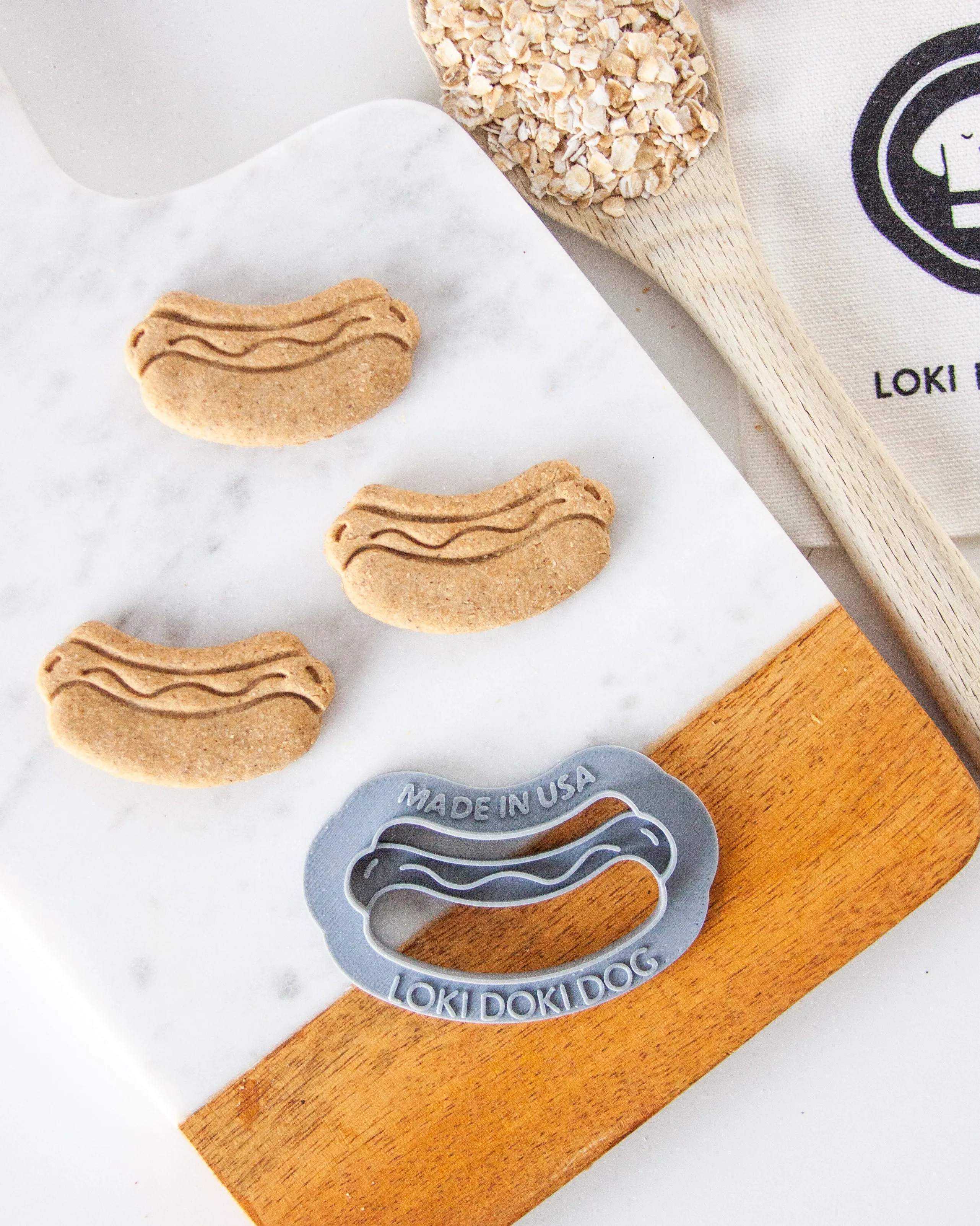 "Hot Diggity Dog", Hot Dog Shaped Cookie Cutter