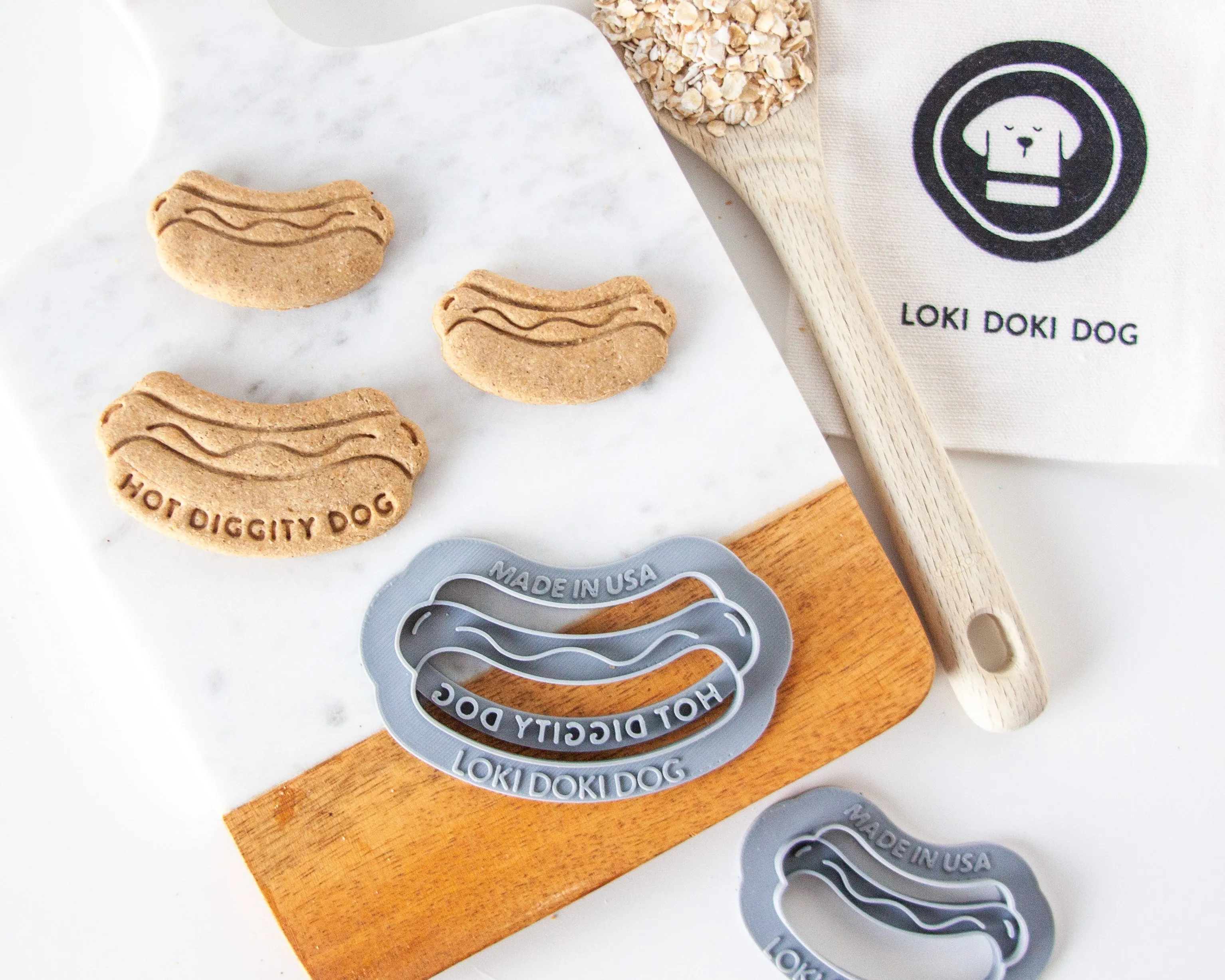 "Hot Diggity Dog", Hot Dog Shaped Cookie Cutter