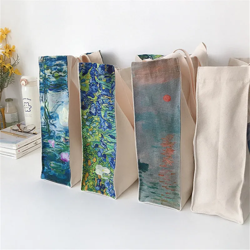 "OIL PAINTING PRINT CANVAS" BAG N111604