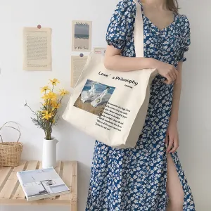 "OIL PAINTING PRINT CANVAS" BAG N111604