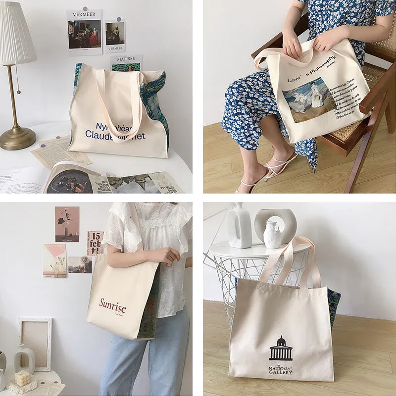 "OIL PAINTING PRINT CANVAS" BAG N111604