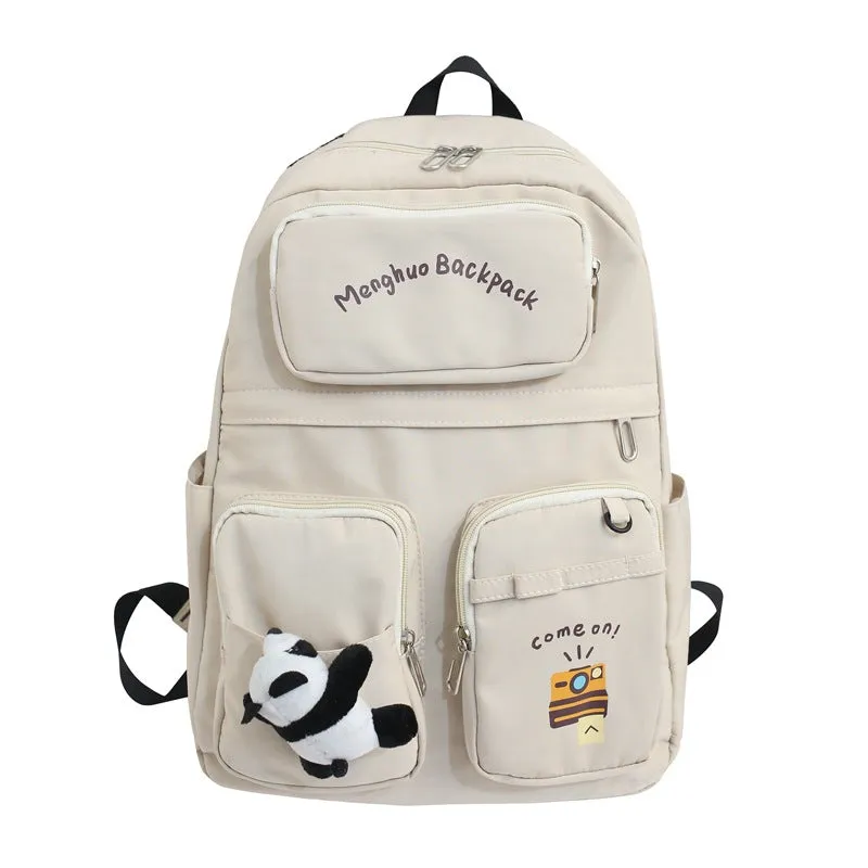 "PINK / BLACK / WHITE" BACKPACK（Gift Panda pendant） N082409