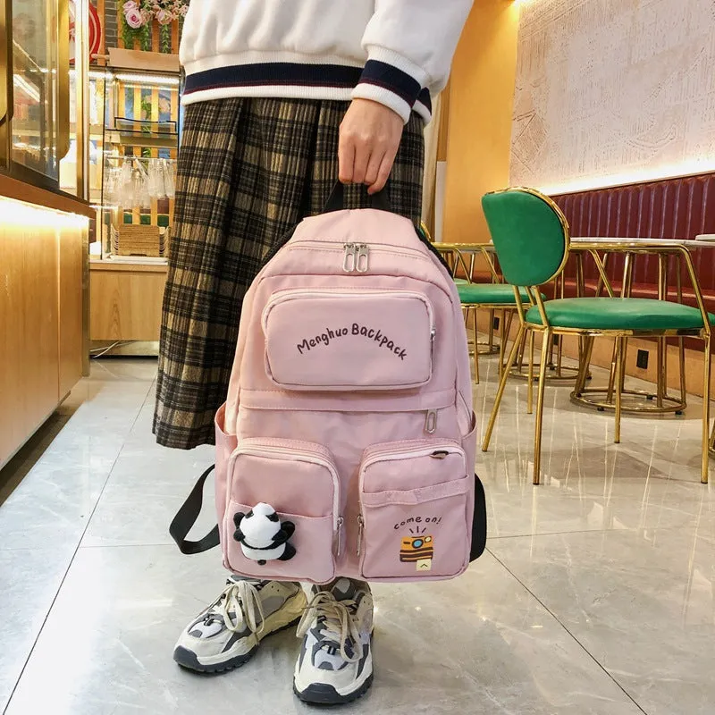 "PINK / BLACK / WHITE" BACKPACK（Gift Panda pendant） N082409