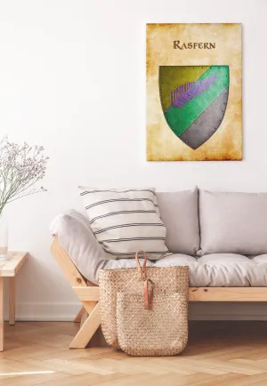 Rasfern Heraldry of Greyhawk Anna Meyer Cartography Canvas Art Print