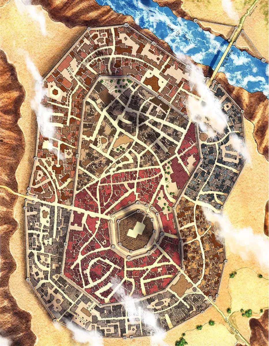 Rayley City Fantasy Map