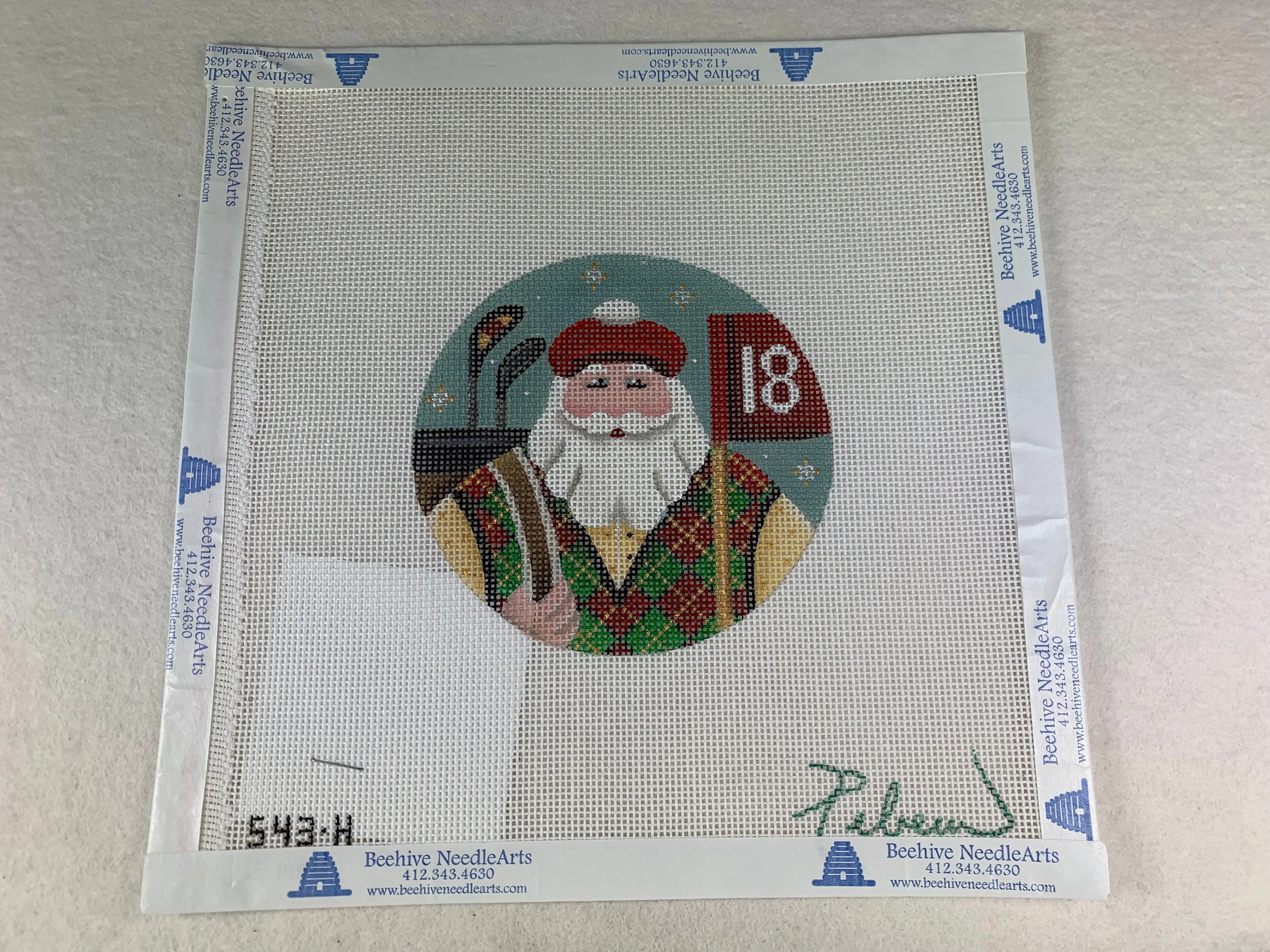 Rebecca Wood 543h Golfing Santa
